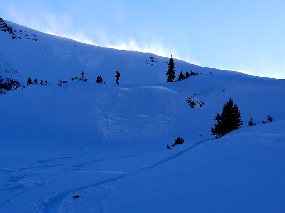 Small wind slab - Hyalite Peak 12/5/15