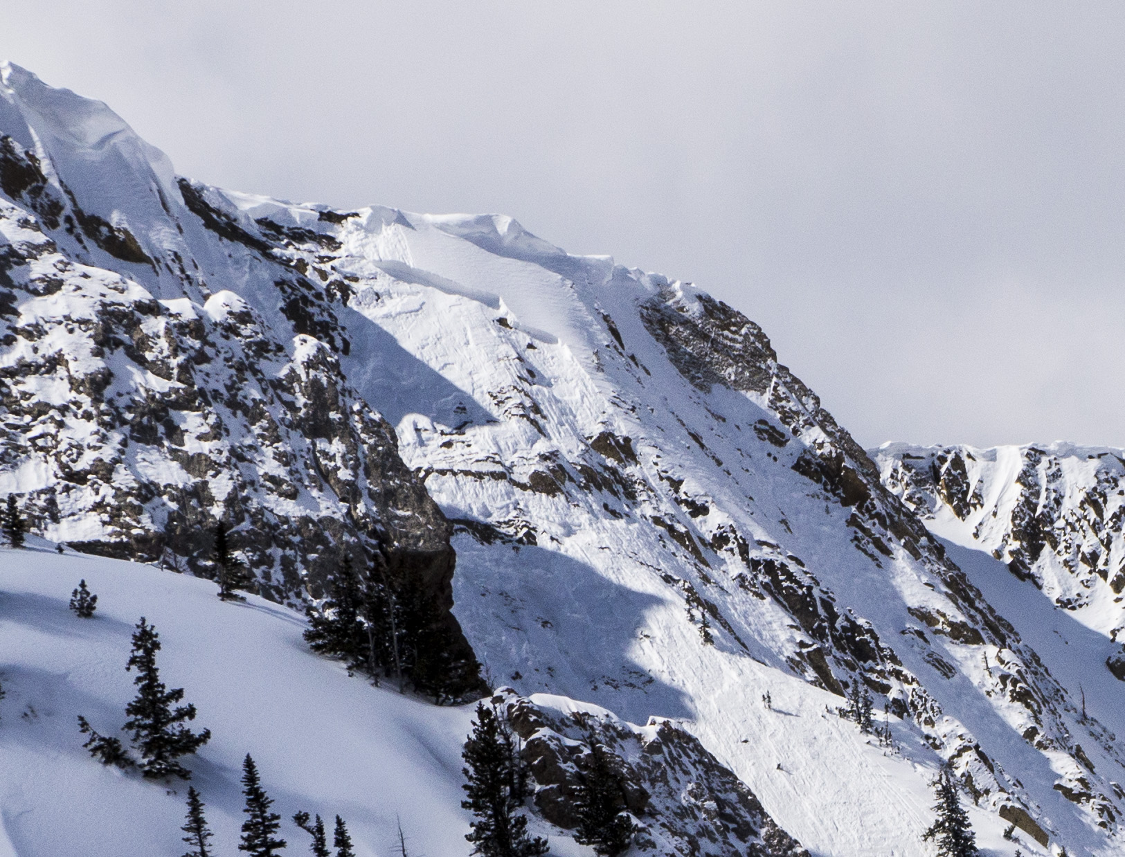 Cornice triggered avalanche - Frazier Basin